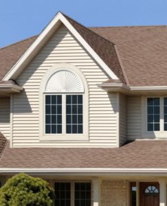 siding replacement charlotte nc new tan siding on residential home.