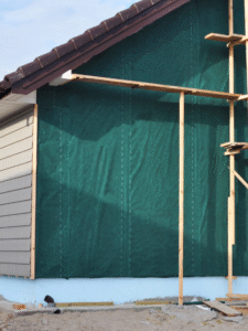 vinyl siding repair charlotte nc completed repair on house siding.